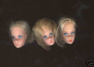 Three creepy dolls